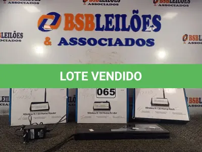 LOTE 065 - 03 ROTEADORES D’LINK DIR-600 E 01 DETECTOR DE METAIS. (NO ESTADO) ATENÇÃO! FAZER A VISITAÇÃO ANTES DE ARREMATAR, NÃO SABEMOS SE FUNCIONA. LEILÃO NÃO TEM GARANTIA E NEM DEVOLUÇÃO, SUJEITO A POSSÍVEIS AVARIAS VISÍVEIS/OCULTAS E/OU AUSÊNCIA DE COMPONENTES.