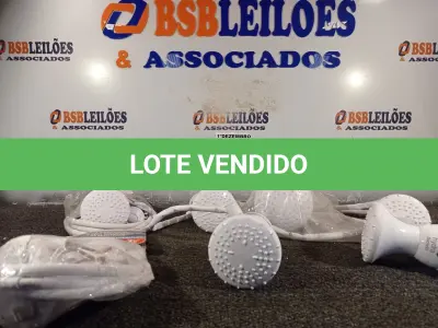 LOTE 121 - 07 CHUVEIROS ELÉTRICOS MARCAS E MODELOS DIVERSOS. (NO ESTADO) ATENÇÃO! FAZER A VISITAÇÃO ANTES DE ARREMATAR, NÃO SABEMOS SE FUNCIONA. LEILÃO NÃO TEM GARANTIA E NEM DEVOLUÇÃO, SUJEITO A POSSÍVEIS AVARIAS VISÍVEIS/OCULTAS E/OU AUSÊNCIA DE COMPONENTES.