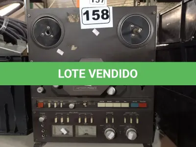 LOTE 158 - 01 GRAVADOR DE ROLO. (NO ESTADO) ATENÇÃO! FAZER A VISITAÇÃO ANTES DE ARREMATAR, NÃO SABEMOS SE FUNCIONA. LEILÃO NÃO TEM GARANTIA E NEM DEVOLUÇÃO, SUJEITO A POSSÍVEIS AVARIAS VISÍVEIS/OCULTAS E/OU AUSÊNCIA DE COMPONENTES.