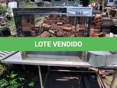 LOTE 093 - 01 LOTE COM BANCADA EM INOX (NO ESTADO, NÃO SABEMOS SE FUNCIONA. LEILÃO NÃO TEM GARANTIA E NEM DEVOLUÇÃO).