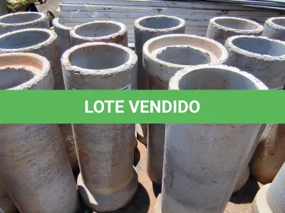 LOTE 081 - 05 MANILHAS EM CONCRETO (NO ESTADO, NÃO SABEMOS SE FUNCIONA. LEILÃO NÃO TEM GARANTIA E NEM DEVOLUÇÃO).