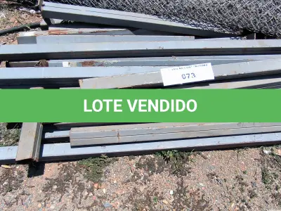 LOTE 073 - 01 LOTE COM PERFIS EM FERRO PEQUENOS (NO ESTADO, NÃO SABEMOS SE FUNCIONA. LEILÃO NÃO TEM GARANTIA E NEM DEVOLUÇÃO).