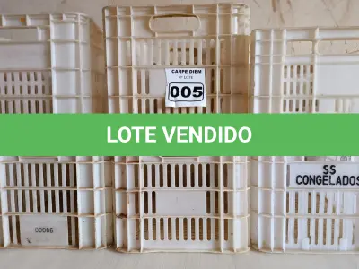 LOTE 005 - CAIXAS PLÁSTICAS DIVERSOS TAMANHOS. (NO ESTADO DE CONSERVAÇÃO QUE SE ENCONTRA. LEILÃO NÃO TEM GARANTIA E NEM DEVOLUÇÃO).