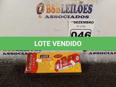 LOTE 046 - 01 TRENA LASER LEVEL PRO03. (NO ESTADO) ATENÇÃO! FAZER A VISITAÇÃO ANTES DE ARREMATAR, NÃO SABEMOS SE FUNCIONA. LEILÃO NÃO TEM GARANTIA E NEM DEVOLUÇÃO, SUJEITO A POSSÍVEIS AVARIAS VISÍVEIS/OCULTAS E/OU AUSÊNCIA DE COMPONENTES.