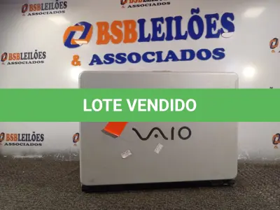 LOTE 008 - 01 NOTEBOOK MARCA SONY. (NO ESTADO) ATENÇÃO! FAZER A VISITAÇÃO ANTES DE ARREMATAR, NÃO SABEMOS SE FUNCIONA. LEILÃO NÃO TEM GARANTIA E NEM DEVOLUÇÃO, SUJEITO A POSSÍVEIS AVARIAS VISÍVEIS/OCULTAS E/OU AUSÊNCIA DE COMPONENTES.