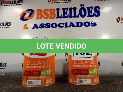 LOTE 152 - 02 GALÕES DE ESMALTE IQUINE MADEIRA E METAIS 3,6L NAS CORES AMARELO. (NO ESTADO) ATENÇÃO! FAZER A VISITAÇÃO ANTES DE ARREMATAR, NÃO SABEMOS SE FUNCIONA. LEILÃO NÃO TEM GARANTIA E NEM DEVOLUÇÃO, SUJEITO A POSSÍVEIS AVARIAS VISÍVEIS/OCULTAS E/OU AUSÊNCIA DE COMPONENTES.
