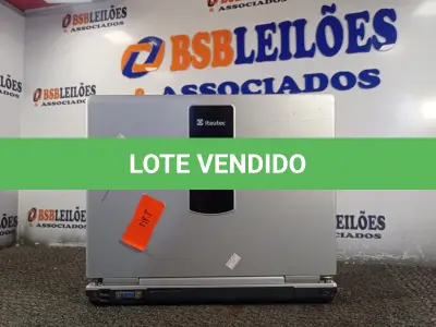 LOTE 006 - 01 NOTEBOOK MARCA ITAUTEC. (NO ESTADO) ATENÇÃO! FAZER A VISITAÇÃO ANTES DE ARREMATAR, NÃO SABEMOS SE FUNCIONA. LEILÃO NÃO TEM GARANTIA E NEM DEVOLUÇÃO, SUJEITO A POSSÍVEIS AVARIAS VISÍVEIS/OCULTAS E/OU AUSÊNCIA DE COMPONENTES.