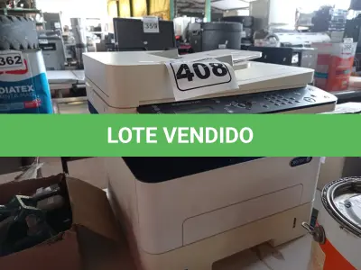 LOTE 408 - 01 IMPRESSORA MULTIFUNCIONAL XEROX WORKCENTRE 3225. (NO ESTADO) ATENÇÃO! FAZER A VISITAÇÃO ANTES DE ARREMATAR, NÃO SABEMOS SE FUNCIONA. LEILÃO NÃO TEM GARANTIA E NEM DEVOLUÇÃO, SUJEITO A POSSÍVEIS AVARIAS VISÍVEIS/OCULTAS E/OU AUSÊNCIA DE COMPONENTES.