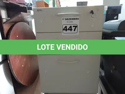 LOTE 447 - 02 GAVETEIROS SENDO 01 COM 04 E OUTRO COM 03 GAVETAS. (NO ESTADO) ATENÇÃO! FAZER A VISITAÇÃO ANTES DE ARREMATAR, NÃO SABEMOS SE FUNCIONA. LEILÃO NÃO TEM GARANTIA E NEM DEVOLUÇÃO, SUJEITO A POSSÍVEIS AVARIAS VISÍVEIS/OCULTAS E/OU AUSÊNCIA DE COMPONENTES.