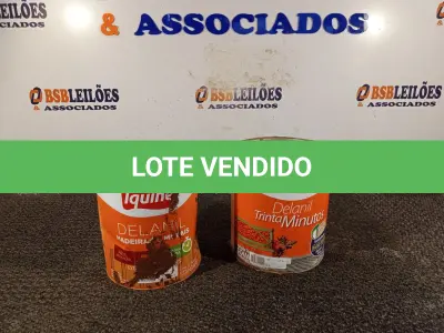 LOTE 407 - 02 GALÕES DE ESMALTE IQUINE MADEIRA E METAIS 3,6L SENDO 01 NA COR MARROM TABACO. (NO ESTADO) ATENÇÃO! FAZER A VISITAÇÃO ANTES DE ARREMATAR, NÃO SABEMOS SE FUNCIONA. LEILÃO NÃO TEM GARANTIA E NEM DEVOLUÇÃO, SUJEITO A POSSÍVEIS AVARIAS VISÍVEIS/OCULTAS E/OU AUSÊNCIA DE COMPONENTES.