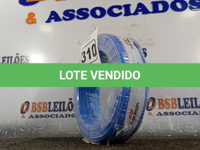 LOTE 310 - 01 ROLO DE CABO FLEXÍVEL 100M 1X4MM NA COR PRETA(NOVO). (NO ESTADO) ATENÇÃO! FAZER A VISITAÇÃO ANTES DE ARREMATAR, NÃO SABEMOS SE FUNCIONA. LEILÃO NÃO TEM GARANTIA E NEM DEVOLUÇÃO, SUJEITO A POSSÍVEIS AVARIAS VISÍVEIS/OCULTAS E/OU AUSÊNCIA DE COMPONENTES.