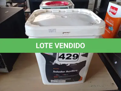 LOTE 429 - 01 BALDE DE SELANTE ACRÍLICO PIGMENTADO 18L. (NO ESTADO) ATENÇÃO! FAZER A VISITAÇÃO ANTES DE ARREMATAR, NÃO SABEMOS SE FUNCIONA. LEILÃO NÃO TEM GARANTIA E NEM DEVOLUÇÃO, SUJEITO A POSSÍVEIS AVARIAS VISÍVEIS/OCULTAS E/OU AUSÊNCIA DE COMPONENTES.