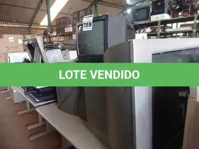 LOTE 269 - 03 TV’S DE TUBO MARCAS E MODELOS DIVERSOS. (NO ESTADO) ATENÇÃO! FAZER A VISITAÇÃO ANTES DE ARREMATAR, NÃO SABEMOS SE FUNCIONA. LEILÃO NÃO TEM GARANTIA E NEM DEVOLUÇÃO, SUJEITO A POSSÍVEIS AVARIAS VISÍVEIS/OCULTAS E/OU AUSÊNCIA DE COMPONENTES.