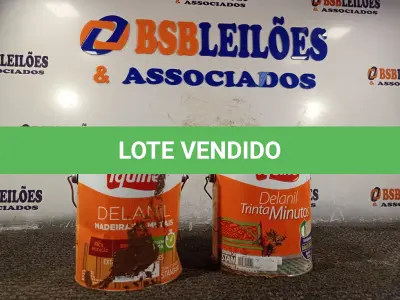 LOTE 407 - 02 GALÕES DE ESMALTE IQUINE MADEIRA E METAIS 3,6L SENDO 01 NA COR MARROM TABACO. (NO ESTADO) ATENÇÃO! FAZER A VISITAÇÃO ANTES DE ARREMATAR, NÃO SABEMOS SE FUNCIONA. LEILÃO NÃO TEM GARANTIA E NEM DEVOLUÇÃO, SUJEITO A POSSÍVEIS AVARIAS VISÍVEIS/OCULTAS E/OU AUSÊNCIA DE COMPONENTES.