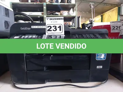 LOTE 231 - 01 IMPRESSORA MULTIFUNCIONAL MARCA BROTHER MODELO MFC-J6710DW. (NO ESTADO) ATENÇÃO! FAZER A VISITAÇÃO ANTES DE ARREMATAR, NÃO SABEMOS SE FUNCIONA. LEILÃO NÃO TEM GARANTIA E NEM DEVOLUÇÃO, SUJEITO A POSSÍVEIS AVARIAS VISÍVEIS/OCULTAS E/OU AUSÊNCIA DE COMPONENTES.