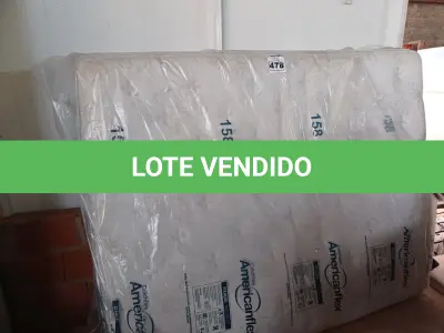 LOTE 478 - 01 COLCHÃO DE CASAL 1.98X1.58X0.40CM. (NO ESTADO) ATENÇÃO! FAZER A VISITAÇÃO ANTES DE ARREMATAR, NÃO SABEMOS SE FUNCIONA. LEILÃO NÃO TEM GARANTIA E NEM DEVOLUÇÃO, SUJEITO A POSSÍVEIS AVARIAS VISÍVEIS/OCULTAS E/OU AUSÊNCIA DE COMPONENTES.