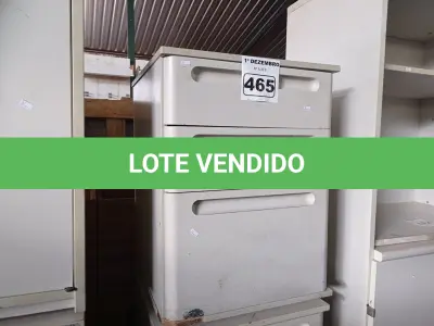 LOTE 465 - 02 GAVETEIROS COM 03 GAVETAS. (NO ESTADO) ATENÇÃO! FAZER A VISITAÇÃO ANTES DE ARREMATAR, NÃO SABEMOS SE FUNCIONA. LEILÃO NÃO TEM GARANTIA E NEM DEVOLUÇÃO, SUJEITO A POSSÍVEIS AVARIAS VISÍVEIS/OCULTAS E/OU AUSÊNCIA DE COMPONENTES.