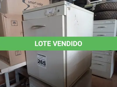 LOTE 265 - 02 GAVETEIROS COM 02 GAVETAS. (NO ESTADO) ATENÇÃO! FAZER A VISITAÇÃO ANTES DE ARREMATAR, NÃO SABEMOS SE FUNCIONA. LEILÃO NÃO TEM GARANTIA E NEM DEVOLUÇÃO, SUJEITO A POSSÍVEIS AVARIAS VISÍVEIS/OCULTAS E/OU AUSÊNCIA DE COMPONENTES.
