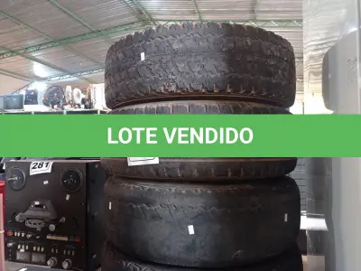 LOTE 278 - 04 RODAS DE FERRO PARA CAMIONETE 05 FUROS COM PNEUS USADOS ARO 15. (NO ESTADO) ATENÇÃO! FAZER A VISITAÇÃO ANTES DE ARREMATAR, NÃO SABEMOS SE FUNCIONA. LEILÃO NÃO TEM GARANTIA E NEM DEVOLUÇÃO, SUJEITO A POSSÍVEIS AVARIAS VISÍVEIS/OCULTAS E/OU AUSÊNCIA DE COMPONENTES.
