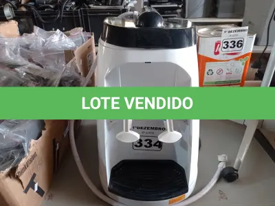 LOTE 334 - 01 PURIFICADOR DE ÁGUA 220V. (NO ESTADO) ATENÇÃO! FAZER A VISITAÇÃO ANTES DE ARREMATAR, NÃO SABEMOS SE FUNCIONA. LEILÃO NÃO TEM GARANTIA E NEM DEVOLUÇÃO, SUJEITO A POSSÍVEIS AVARIAS VISÍVEIS/OCULTAS E/OU AUSÊNCIA DE COMPONENTES.