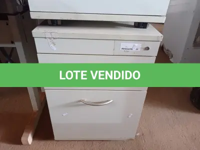 LOTE 236 - 02 GAVETEIROS COM 02 GAVETAS. (NO ESTADO) ATENÇÃO! FAZER A VISITAÇÃO ANTES DE ARREMATAR, NÃO SABEMOS SE FUNCIONA. LEILÃO NÃO TEM GARANTIA E NEM DEVOLUÇÃO, SUJEITO A POSSÍVEIS AVARIAS VISÍVEIS/OCULTAS E/OU AUSÊNCIA DE COMPONENTES.
