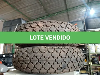 LOTE 235 - 02 PNEUS PARA EMPILHADEIRA 6-00X9. (NO ESTADO) ATENÇÃO! FAZER A VISITAÇÃO ANTES DE ARREMATAR, NÃO SABEMOS SE FUNCIONA. LEILÃO NÃO TEM GARANTIA E NEM DEVOLUÇÃO, SUJEITO A POSSÍVEIS AVARIAS VISÍVEIS/OCULTAS E/OU AUSÊNCIA DE COMPONENTES.