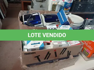 LOTE 308 - 01 LOTE COM MATERIAIS DE ESCRITÓRIO DIVERSOS. (NO ESTADO) ATENÇÃO! FAZER A VISITAÇÃO ANTES DE ARREMATAR, NÃO SABEMOS SE FUNCIONA. LEILÃO NÃO TEM GARANTIA E NEM DEVOLUÇÃO, SUJEITO A POSSÍVEIS AVARIAS VISÍVEIS/OCULTAS E/OU AUSÊNCIA DE COMPONENTES.