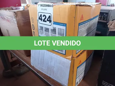 LOTE 424 - 02 CAIXAS DE REVESTIMENTO IMPERMEABILIZANTE SEMI-FLEXIVEL SIKA TOP 100 18KG. (NO ESTADO) ATENÇÃO! FAZER A VISITAÇÃO ANTES DE ARREMATAR, NÃO SABEMOS SE FUNCIONA. LEILÃO NÃO TEM GARANTIA E NEM DEVOLUÇÃO, SUJEITO A POSSÍVEIS AVARIAS VISÍVEIS/OCULTAS E/OU AUSÊNCIA DE COMPONENTES.