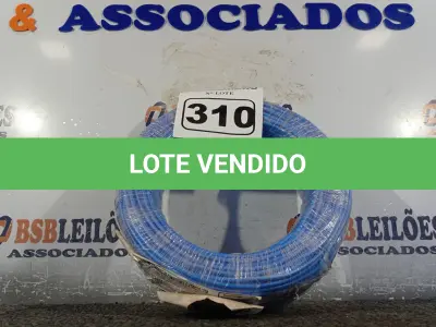 LOTE 310 - 01 ROLO DE CABO FLEXÍVEL 100M 1X4MM NA COR PRETA(NOVO). (NO ESTADO) ATENÇÃO! FAZER A VISITAÇÃO ANTES DE ARREMATAR, NÃO SABEMOS SE FUNCIONA. LEILÃO NÃO TEM GARANTIA E NEM DEVOLUÇÃO, SUJEITO A POSSÍVEIS AVARIAS VISÍVEIS/OCULTAS E/OU AUSÊNCIA DE COMPONENTES.