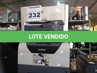 LOTE 232 - 03 IMPRESSORAS A LASER MARCAS E MODELOS DIVERSOS. (NO ESTADO) ATENÇÃO! FAZER A VISITAÇÃO ANTES DE ARREMATAR, NÃO SABEMOS SE FUNCIONA. LEILÃO NÃO TEM GARANTIA E NEM DEVOLUÇÃO, SUJEITO A POSSÍVEIS AVARIAS VISÍVEIS/OCULTAS E/OU AUSÊNCIA DE COMPONENTES.