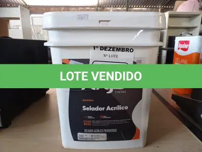 LOTE 429 - 01 BALDE DE SELANTE ACRÍLICO PIGMENTADO 18L. (NO ESTADO) ATENÇÃO! FAZER A VISITAÇÃO ANTES DE ARREMATAR, NÃO SABEMOS SE FUNCIONA. LEILÃO NÃO TEM GARANTIA E NEM DEVOLUÇÃO, SUJEITO A POSSÍVEIS AVARIAS VISÍVEIS/OCULTAS E/OU AUSÊNCIA DE COMPONENTES.