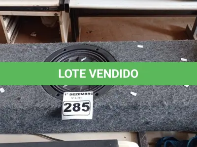 LOTE 285 - 01 CAIXA DE GRAVE. (NO ESTADO) ATENÇÃO! FAZER A VISITAÇÃO ANTES DE ARREMATAR, NÃO SABEMOS SE FUNCIONA. LEILÃO NÃO TEM GARANTIA E NEM DEVOLUÇÃO, SUJEITO A POSSÍVEIS AVARIAS VISÍVEIS/OCULTAS E/OU AUSÊNCIA DE COMPONENTES.