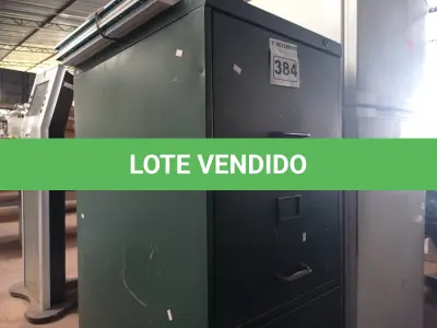 LOTE 384 - 01 ARQUIVO DE AÇO COM 04 GAVETAS. (NO ESTADO) ATENÇÃO! FAZER A VISITAÇÃO ANTES DE ARREMATAR, NÃO SABEMOS SE FUNCIONA. LEILÃO NÃO TEM GARANTIA E NEM DEVOLUÇÃO, SUJEITO A POSSÍVEIS AVARIAS VISÍVEIS/OCULTAS E/OU AUSÊNCIA DE COMPONENTES.