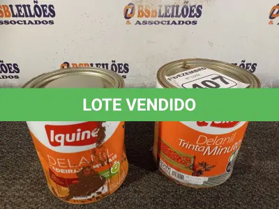 LOTE 407 - 02 GALÕES DE ESMALTE IQUINE MADEIRA E METAIS 3,6L SENDO 01 NA COR MARROM TABACO. (NO ESTADO) ATENÇÃO! FAZER A VISITAÇÃO ANTES DE ARREMATAR, NÃO SABEMOS SE FUNCIONA. LEILÃO NÃO TEM GARANTIA E NEM DEVOLUÇÃO, SUJEITO A POSSÍVEIS AVARIAS VISÍVEIS/OCULTAS E/OU AUSÊNCIA DE COMPONENTES.