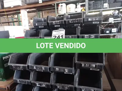 LOTE 241 - 01 LOTE COM VÁRIAS CAÇAMBAS ORGANIZADORAS. (NO ESTADO) ATENÇÃO! FAZER A VISITAÇÃO ANTES DE ARREMATAR, NÃO SABEMOS SE FUNCIONA. LEILÃO NÃO TEM GARANTIA E NEM DEVOLUÇÃO, SUJEITO A POSSÍVEIS AVARIAS VISÍVEIS/OCULTAS E/OU AUSÊNCIA DE COMPONENTES.