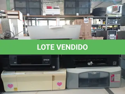 LOTE 259 - 09 IMPRESSORAS MARCAS E MODELOS DIVERSOS. (NO ESTADO) ATENÇÃO! FAZER A VISITAÇÃO ANTES DE ARREMATAR, NÃO SABEMOS SE FUNCIONA. LEILÃO NÃO TEM GARANTIA E NEM DEVOLUÇÃO, SUJEITO A POSSÍVEIS AVARIAS VISÍVEIS/OCULTAS E/OU AUSÊNCIA DE COMPONENTES.