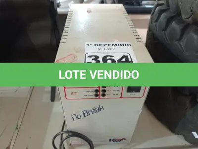 LOTE 364 - 01 NOBREAK. (NO ESTADO) ATENÇÃO! FAZER A VISITAÇÃO ANTES DE ARREMATAR, NÃO SABEMOS SE FUNCIONA. LEILÃO NÃO TEM GARANTIA E NEM DEVOLUÇÃO, SUJEITO A POSSÍVEIS AVARIAS VISÍVEIS/OCULTAS E/OU AUSÊNCIA DE COMPONENTES.