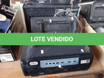 LOTE 426 - 01 APARELHO DE AUDIOMETRIA, 01 STÉREO DUPLO CASSETE, 01 VIDEOCASSETE E 01 IMPRESSORA MATRICIAL. (NO ESTADO) ATENÇÃO! FAZER A VISITAÇÃO ANTES DE ARREMATAR, NÃO SABEMOS SE FUNCIONA. LEILÃO NÃO TEM GARANTIA E NEM DEVOLUÇÃO, SUJEITO A POSSÍVEIS AVARIAS VISÍVEIS/OCULTAS E/OU AUSÊNCIA DE COMPONENTES.