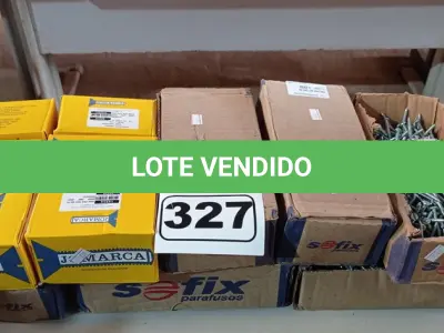 LOTE 327 - 01 LOTE COM PARAFUSOS DIVERSOS. (NO ESTADO) ATENÇÃO! FAZER A VISITAÇÃO ANTES DE ARREMATAR, NÃO SABEMOS SE FUNCIONA. LEILÃO NÃO TEM GARANTIA E NEM DEVOLUÇÃO, SUJEITO A POSSÍVEIS AVARIAS VISÍVEIS/OCULTAS E/OU AUSÊNCIA DE COMPONENTES.