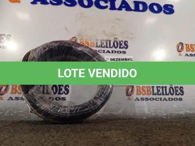 LOTE 340 - 01 ROLO DE CABO FLEXÍVEL 100M 1X2,5MM NA COR PRETA(NOVO). (NO ESTADO) ATENÇÃO! FAZER A VISITAÇÃO ANTES DE ARREMATAR, NÃO SABEMOS SE FUNCIONA. LEILÃO NÃO TEM GARANTIA E NEM DEVOLUÇÃO, SUJEITO A POSSÍVEIS AVARIAS VISÍVEIS/OCULTAS E/OU AUSÊNCIA DE COMPONENTES.