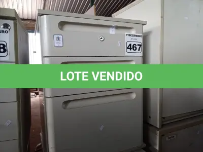 LOTE 467 - 02 GAVETEIROS COM 03 GAVETAS. (NO ESTADO) ATENÇÃO! FAZER A VISITAÇÃO ANTES DE ARREMATAR, NÃO SABEMOS SE FUNCIONA. LEILÃO NÃO TEM GARANTIA E NEM DEVOLUÇÃO, SUJEITO A POSSÍVEIS AVARIAS VISÍVEIS/OCULTAS E/OU AUSÊNCIA DE COMPONENTES.