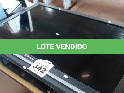LOTE 342 - 01 MONITOR POLYCOM 42”. (NO ESTADO) ATENÇÃO! FAZER A VISITAÇÃO ANTES DE ARREMATAR, NÃO SABEMOS SE FUNCIONA. LEILÃO NÃO TEM GARANTIA E NEM DEVOLUÇÃO, SUJEITO A POSSÍVEIS AVARIAS VISÍVEIS/OCULTAS E/OU AUSÊNCIA DE COMPONENTES.