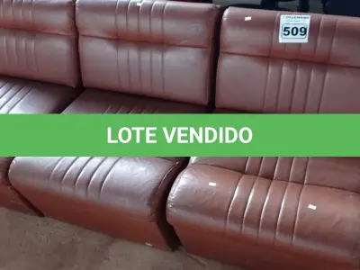LOTE 509 - 05 SOFÁS DE 01 LUGAR. (NO ESTADO) ATENÇÃO! FAZER A VISITAÇÃO ANTES DE ARREMATAR, NÃO SABEMOS SE FUNCIONA. LEILÃO NÃO TEM GARANTIA E NEM DEVOLUÇÃO, SUJEITO A POSSÍVEIS AVARIAS VISÍVEIS/OCULTAS E/OU AUSÊNCIA DE COMPONENTES.