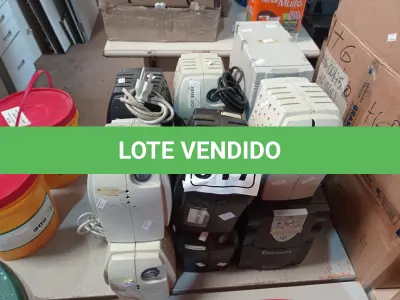 LOTE 317 - 01 NOBREAK E 10 ESTABILIZADORAS MARCAS E MODELOS DIVERSOS. (NO ESTADO) ATENÇÃO! FAZER A VISITAÇÃO ANTES DE ARREMATAR, NÃO SABEMOS SE FUNCIONA. LEILÃO NÃO TEM GARANTIA E NEM DEVOLUÇÃO, SUJEITO A POSSÍVEIS AVARIAS VISÍVEIS/OCULTAS E/OU AUSÊNCIA DE COMPONENTES.