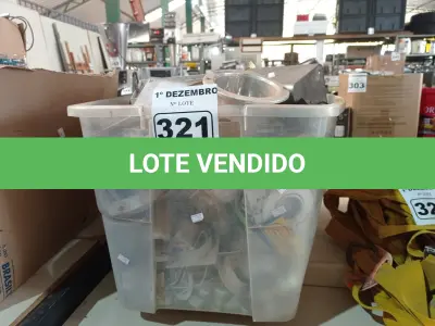 LOTE 321 - 01 LOTE COM MATERIAIS DIVERSOS. (NO ESTADO) ATENÇÃO! FAZER A VISITAÇÃO ANTES DE ARREMATAR, NÃO SABEMOS SE FUNCIONA. LEILÃO NÃO TEM GARANTIA E NEM DEVOLUÇÃO, SUJEITO A POSSÍVEIS AVARIAS VISÍVEIS/OCULTAS E/OU AUSÊNCIA DE COMPONENTES.