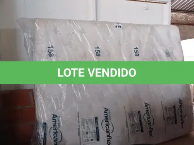 LOTE 478 - 01 COLCHÃO DE CASAL 1.98X1.58X0.40CM. (NO ESTADO) ATENÇÃO! FAZER A VISITAÇÃO ANTES DE ARREMATAR, NÃO SABEMOS SE FUNCIONA. LEILÃO NÃO TEM GARANTIA E NEM DEVOLUÇÃO, SUJEITO A POSSÍVEIS AVARIAS VISÍVEIS/OCULTAS E/OU AUSÊNCIA DE COMPONENTES.