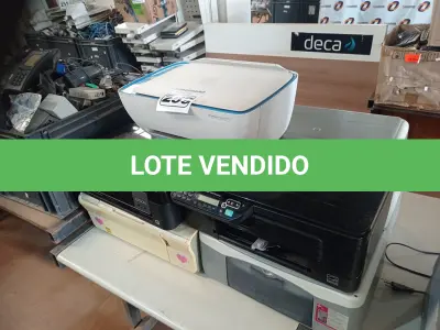 LOTE 259 - 09 IMPRESSORAS MARCAS E MODELOS DIVERSOS. (NO ESTADO) ATENÇÃO! FAZER A VISITAÇÃO ANTES DE ARREMATAR, NÃO SABEMOS SE FUNCIONA. LEILÃO NÃO TEM GARANTIA E NEM DEVOLUÇÃO, SUJEITO A POSSÍVEIS AVARIAS VISÍVEIS/OCULTAS E/OU AUSÊNCIA DE COMPONENTES.