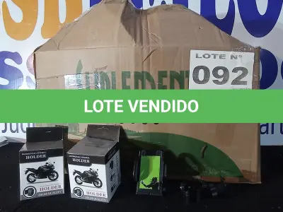LOTE 092 - 56 – SUPORTES CELULAR PARA MOTOS.(APROXIMADAMENTE) (NO ESTADO, NÃO SABEMOS SE FUNCIONA. LEILÃO NÃO TEM GARANTIA E NEM DEVOLUÇÃO, SUJEITO A POSSÍVEIS AVARIAS VISÍVEIS/OCULTAS E/OU AUSÊNCIA DE COMPONENTES)