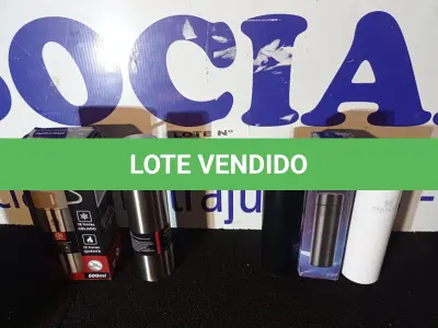 LOTE 077 - 03 – GARRAFAS TÉRMICAS (NO ESTADO, NÃO SABEMOS SE FUNCIONA. LEILÃO NÃO TEM GARANTIA E NEM DEVOLUÇÃO, SUJEITO A POSSÍVEIS AVARIAS VISÍVEIS/OCULTAS E/OU AUSÊNCIA DE COMPONENTES)