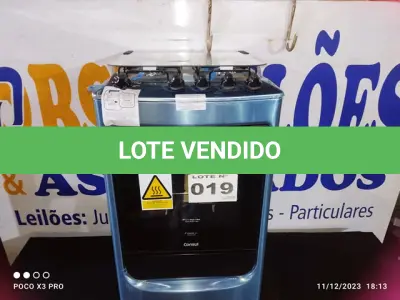 LOTE 019 - 01 - FOGÃO 4 BOCAS CONSUL ACENDIMENTO AUTOMÁTICO CF04NARUNA INOX (NO ESTADO, NÃO SABEMOS SE FUNCIONA. LEILÃO NÃO TEM GARANTIA E NEM DEVOLUÇÃO, SUJEITO A POSSÍVEIS AVARIAS VISÍVEIS/OCULTAS E/OU AUSÊNCIA DE COMPONENTES)